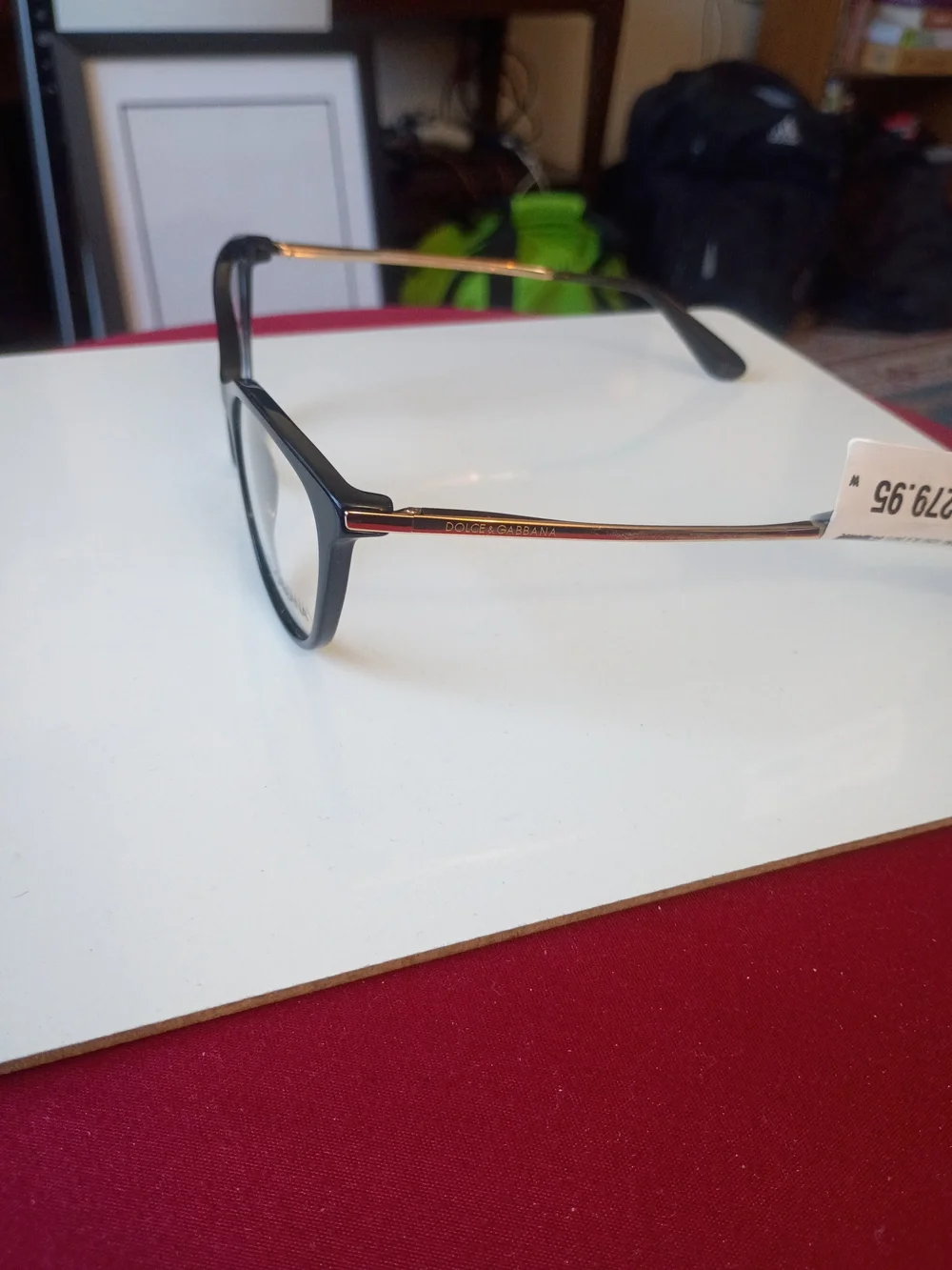 Dolce & Gabbana Women's Black Cat-Eye Eyeglass Frames